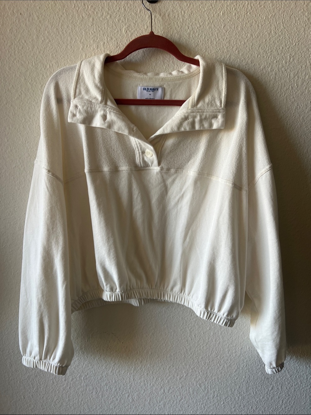 Old Navy Cream Pullover Jacket